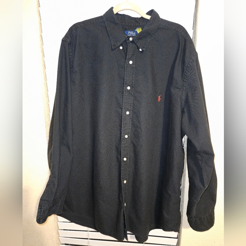 Polo by Ralph Lauren Black Men's Shirt 2XB